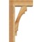 Ekena Millwork Merced Block Rough Sawn Bracket w/ Offset Brace, Western Red Cedar, 6"W x 16"D x 28"H BKT0604X16X28MRC05RWR - alternate 4